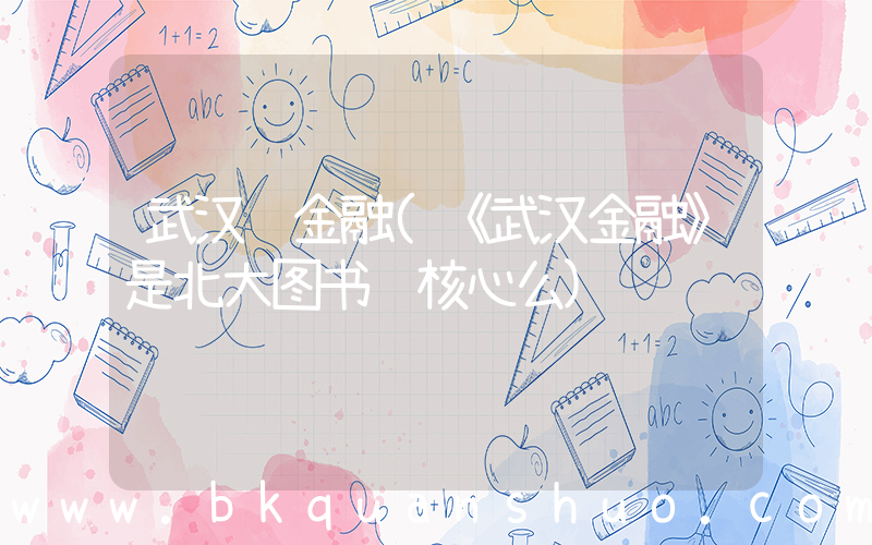武汉 金融(《武汉金融》是北大图书馆核心么)